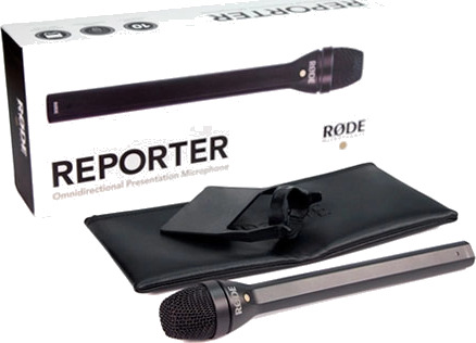 Røde Reporter Dynamisk Håndholdt Mikrofon for Intervjuer og Presentasjoner Svart