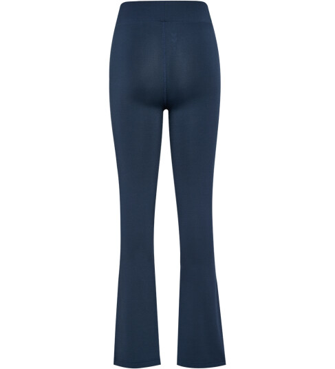 Hummel Leggings   Høy midje utsvingt   Black Iris/Black Iris   Hummel   4 år 104   Leggings   Blå