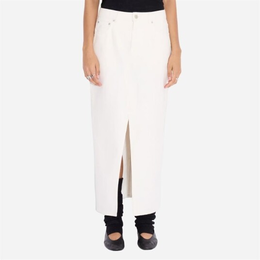Holzweiler Denim Long Skirt Ecru