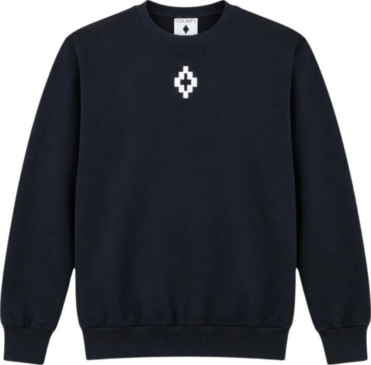 Marcelo Burlon Herre Gensere & Hettegensere Svart M,