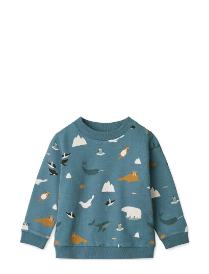 Liewood Thora Printed Sweatshirt - Blue - 62/68