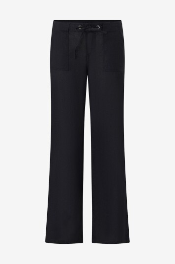 Gina Tricot   Linbukser Linen Blend TrouserSvart