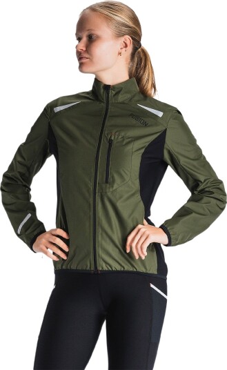FUSION S1 Løpejakke Dame Grønn XL FUSION S1 Løpejakke Dame Grønn XL