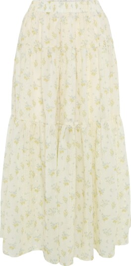 Lollys Laundry Sunsetll Maxi Skirt Cream XL Lollys Laundry Sunsetll Maxi Skirt Cream XL