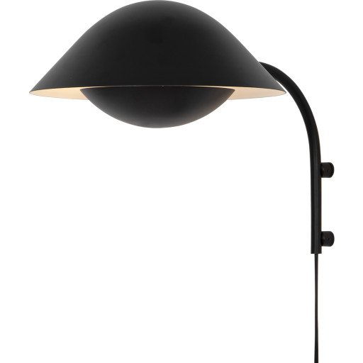 Nordlux Freya Vegglampe Sort Nordlux Freya Vegglampe Sort