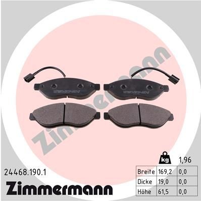 Bremseklosser ZIMMERMANN 24468.190.1 Bremseklosser ZIMMERMANN 24468.190.1