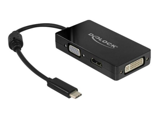 Delock ekstern videoadapter - svart