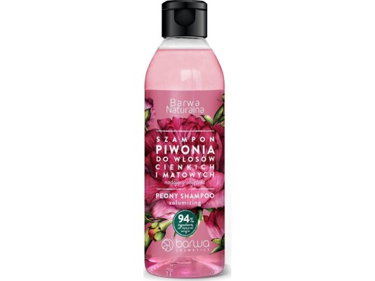 Barwa Natural Shampoo For Thin And Dull Hair Peony Volumizing 300Ml