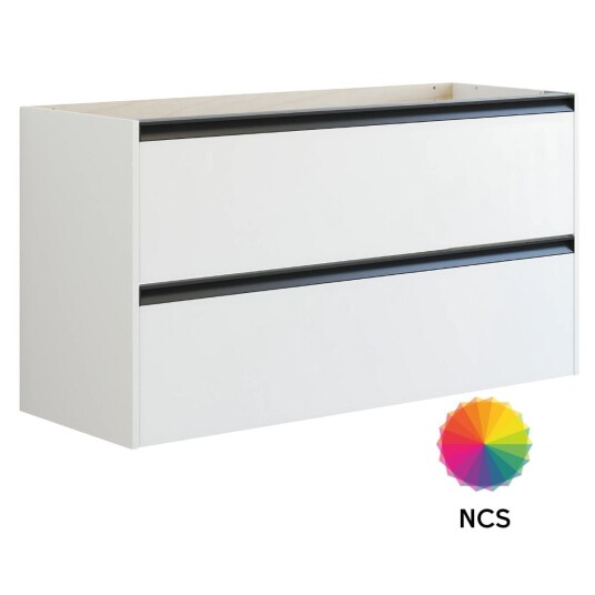 Dansani Inzo Classic Skap med Integrert Grep 2 Skuff B60 120xh64xd44cm NCS Farge / 120cm Dansani Inzo Classic Skap med Integrert Grep 2 Skuff B60 120xh64xd44cm NCS Farge / 120cm