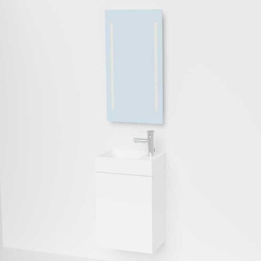VikingBad Mie Slim Servantskap 40 cm - Hvit