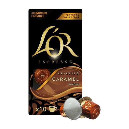 Nespresso L'OR Espresso Caramel til Nespresso. 10 kapsler Nespresso L'OR Espresso Caramel til Nespresso. 10 kapsler