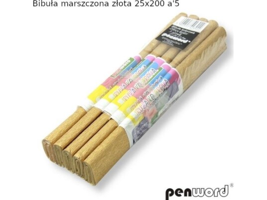 Polsirhurt Tissue Paper Crinkled Gold 25X200cm 5Pcs Polsirhurt Tissue Paper Crinkled Gold 25X200cm 5Pcs