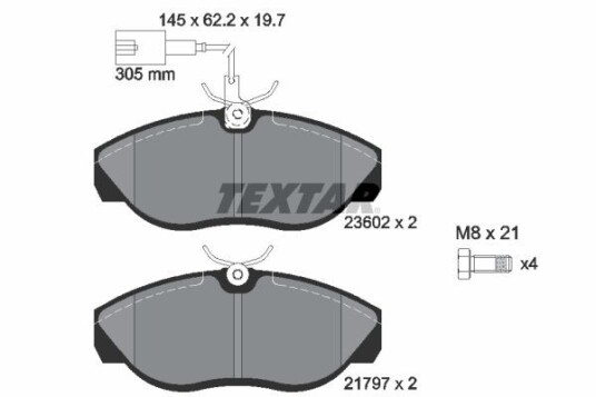 Bremseklosser TEXTAR 2360201