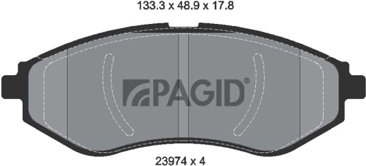 PAGID T1443N Bremseklosser PAGID T1443N Bremseklosser
