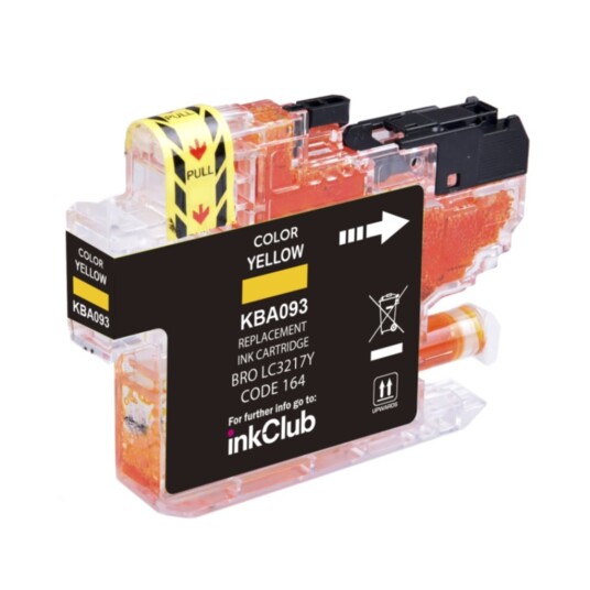 inkClub KBA093 Blekkpatron gul, 550 sider inkClub KBA093 Blekkpatron gul, 550 sider