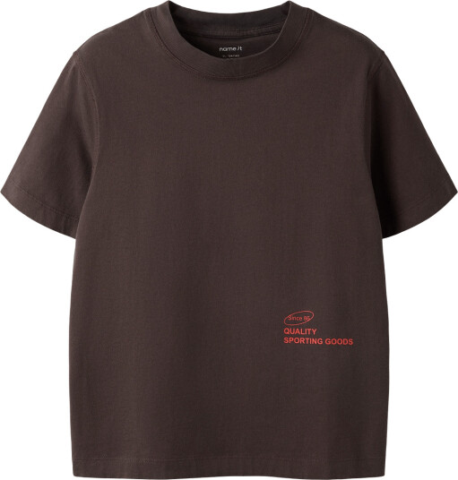 Name It Nkmjude Ss Nreg Top Brown 122 128