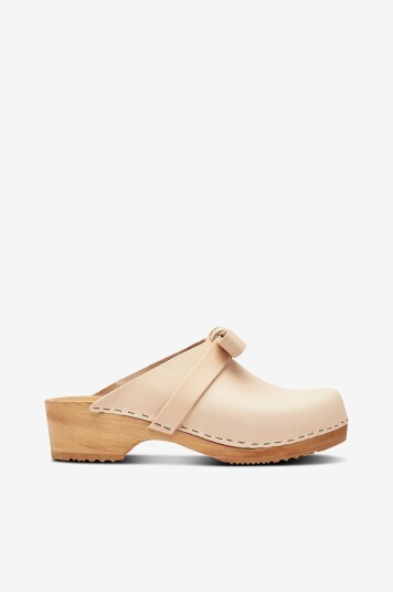 Mimou Tøffel med sløyfe Beige