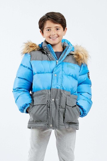 Svea Contrast Padded Parkas Magic Blue 110 Svea Contrast Padded Parkas Magic Blue 110