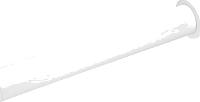 kosmisk papirholder uten lokk matte white 17x8.5x3 cm