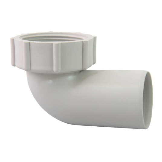 Pipelife Smartline Bend med Hettemutter Hvit