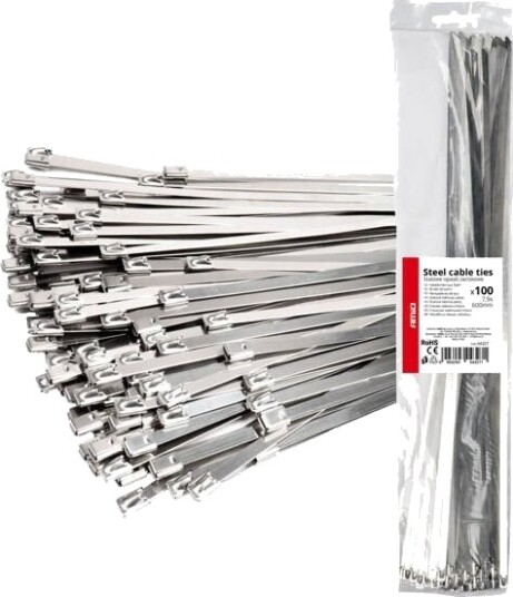 Amio Amio Metallkabelbånd I Rustfritt Stål 7,9X600 Mm 100 Stk. Amio 04327