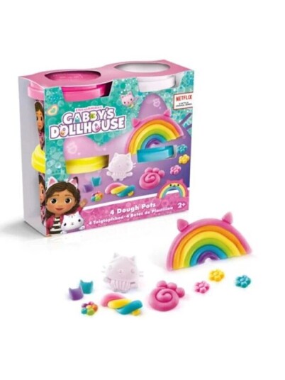 Gabby"s Dollhouse Dough 4 Pack Modellervoks 4 pakn.