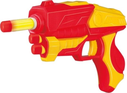 Air Blaster Pistol Med 4 Skumdart - Ca. 6 m Rekkevidde, 4 Dart, (6+ År)