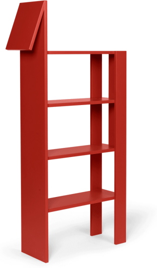 Ferm Living Giraffe bokhylle 69x140 cm Poppy Red