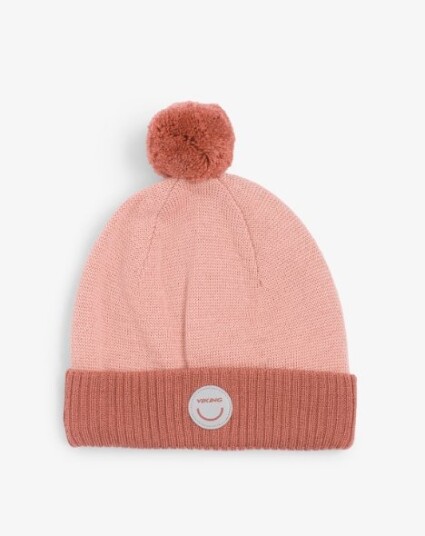 Viking Kids Toasty Beanie Wool POM POM Pink 50 52 Viking Kids Toasty Beanie Wool POM POM Pink 50 52