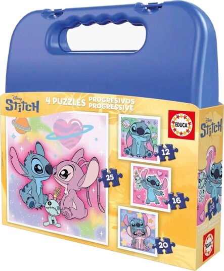 Educa Disney Stitch My First Puslespill 4-i-1
