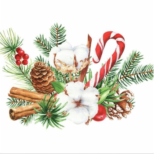 Christmas Arrangement servietter kaffe