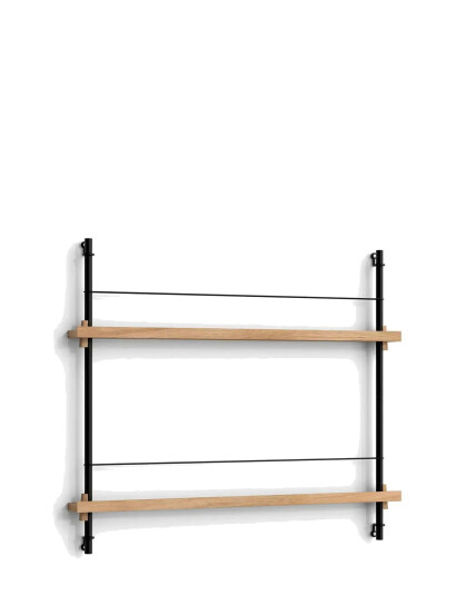 MOEBE Box Set, Magazine Shelving Ms.65.1, Black Shelves, Black Legs (Fsc Mix Credit) - Beige - H:65CM
