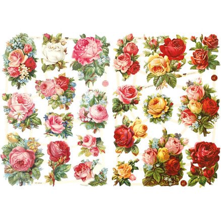 Diverse Blanke bilder rosemiks ark 16,5x23,5 cm 2 ark 1 pk