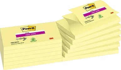 Post It R350 12Sscy Rektangel Gult Papir 127 Mm 76 Mm 90 Ark