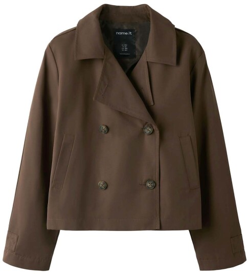 Name It Nkfmadelin Trench Coat Short Brown 122