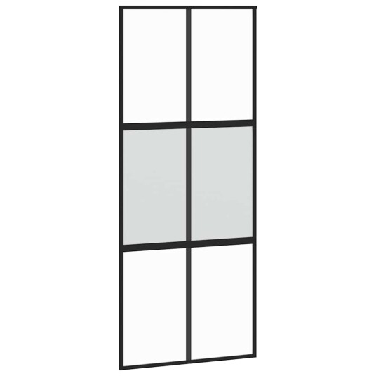 Svart 90x205cm Herdet Glass Svart 90x205cm Herdet Glass
