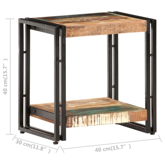 Sidebord 40x30x40 cm gjenvunnet heltre 8720286069844