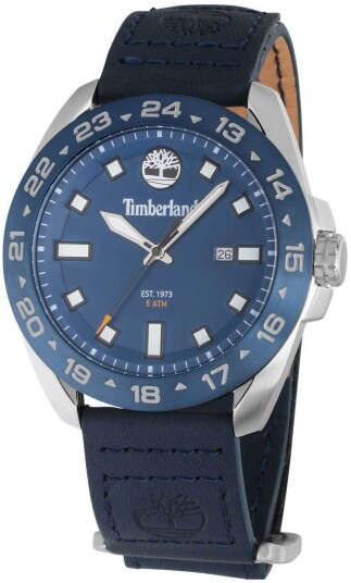 Timberland Herreklokke TDWGB0029403 Carrigan Blå/Lær Ø44 mm Timberland Herreklokke TDWGB0029403 Carrigan Blå/Lær Ø44 mm