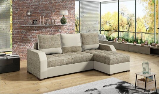 Sofa Eltap Aris 250x90 x150 cm Berlin 03 Soft 33 Beige