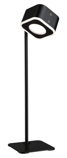 Mobil portabel bord/vegglampe oppladbar 1,6W 2700-6500 Kelvin - Svart