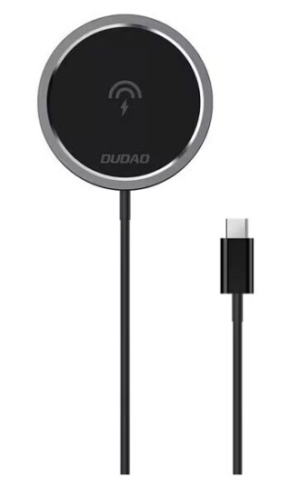 Dudao MagSafe-lader 15W Trådløs USB-C Sort