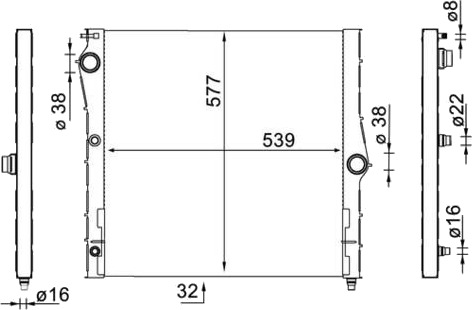 MAHLE CR 1904 000S Radiator motorkjøling