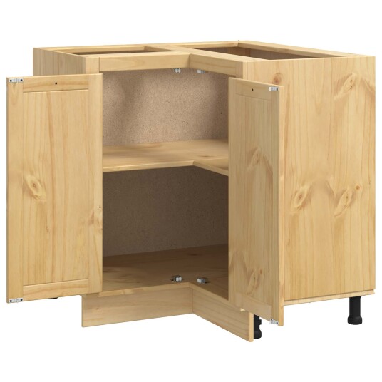  Kabinett med hylle med dør Honning 60 x 32 x 40 cm Massiv furu