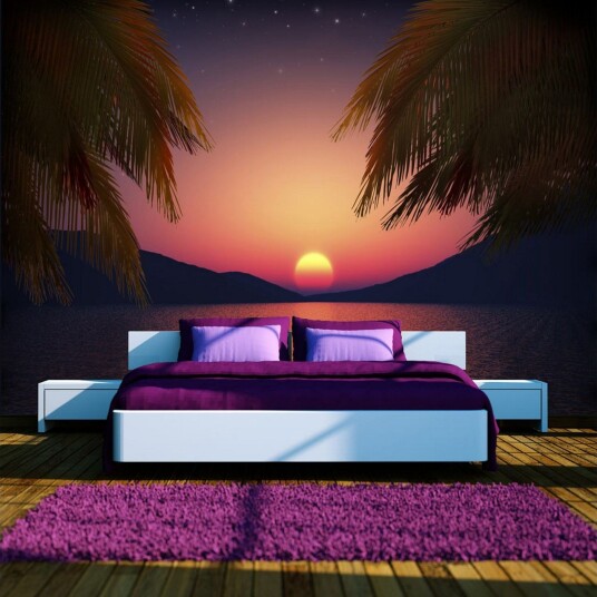 Fototapet Romantic Evening On The Beach 150x105 - Artgeist sp. z o. o.