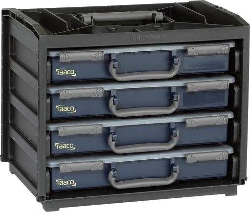 Raaco Sorteringsboks 55x4 bokser 136242 Raaco Sorteringsboks 55x4 bokser 136242