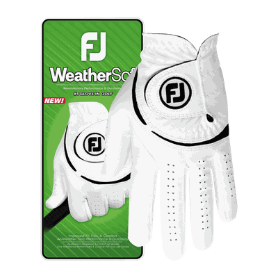 Footjoy Weathersof RH golfhanske herre White ML Footjoy Weathersof RH golfhanske herre White ML