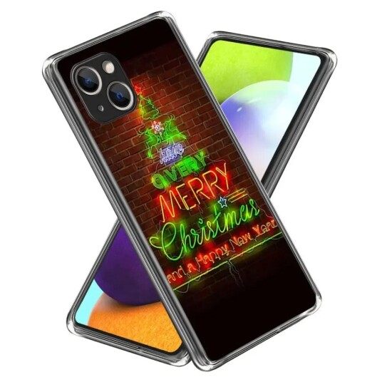INCOVER iPhone 15 TPU Plast Julecover - Neon-lys