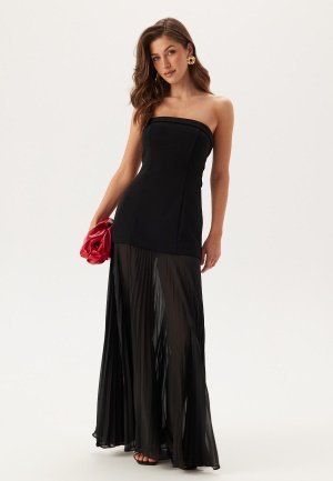 FOREVER NEW Bethie Strapless Sheer Skirt Dress Black 34(UK6)