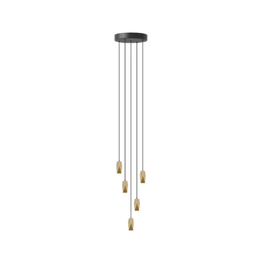 Umage Brighter Days Quadra Taklampe med Cluster 5 Messing
