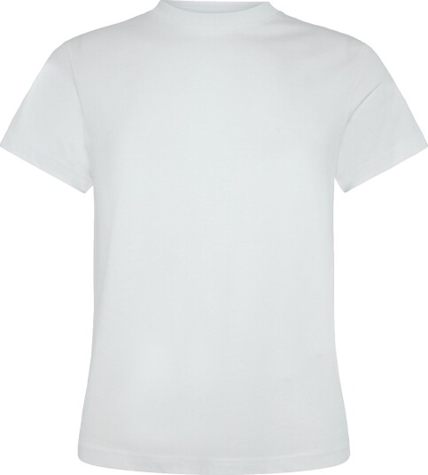 Weekday Shrunken Short Sleeved Cotton T Shirt White XL